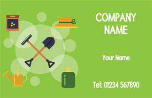 gardening care business cards
