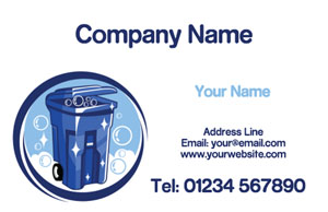 wheelie bin cleaning business cards
