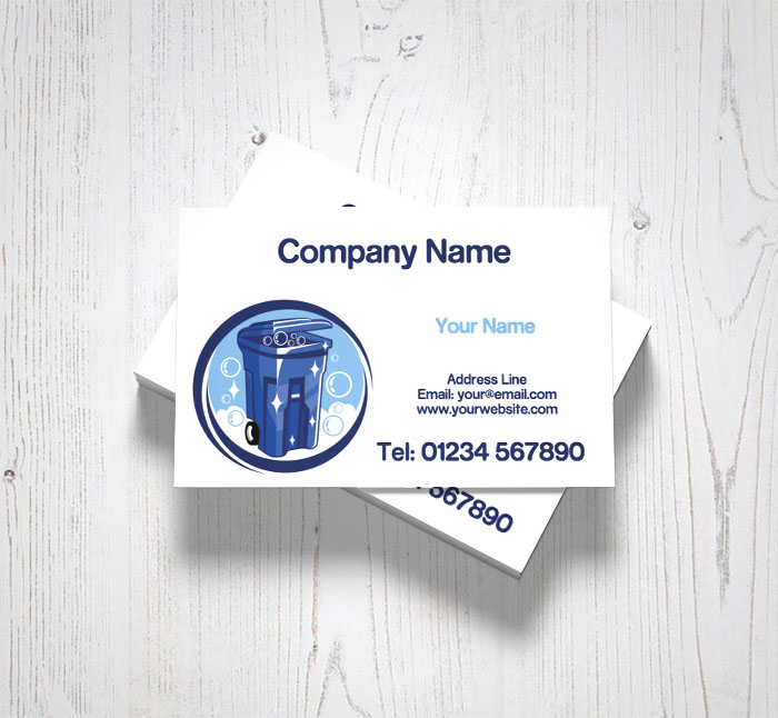 wheelie bin cleaning business cards