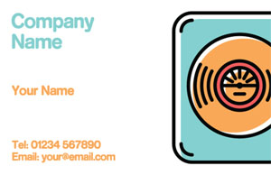 DJ turntable business cards