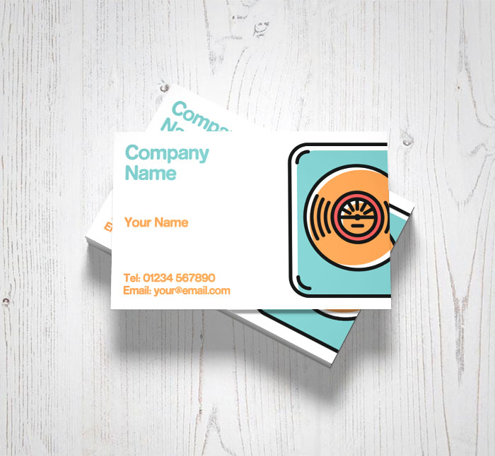 DJ turntable business cards