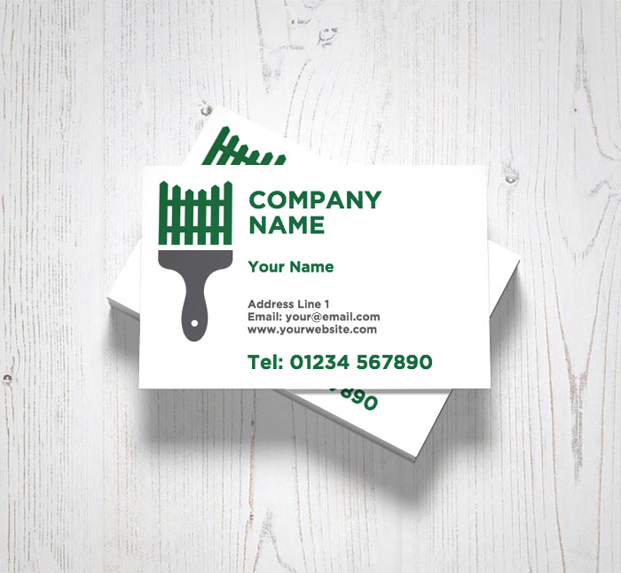 fence painting business cards