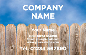 garden fence panels business cards