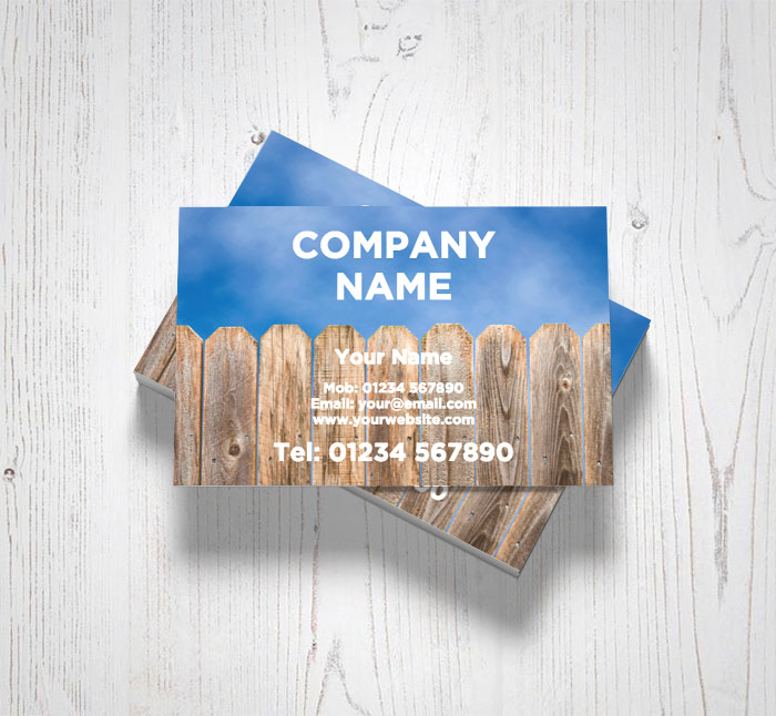 garden fence panels business cards