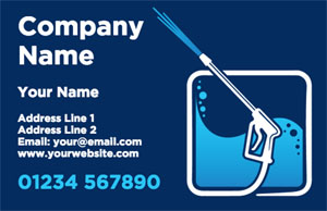 professional jet washing business cards