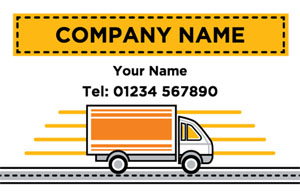 delivery van business cards