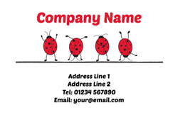 ladybird business cards