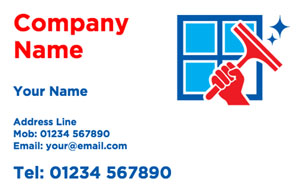 professional window cleaning business cards