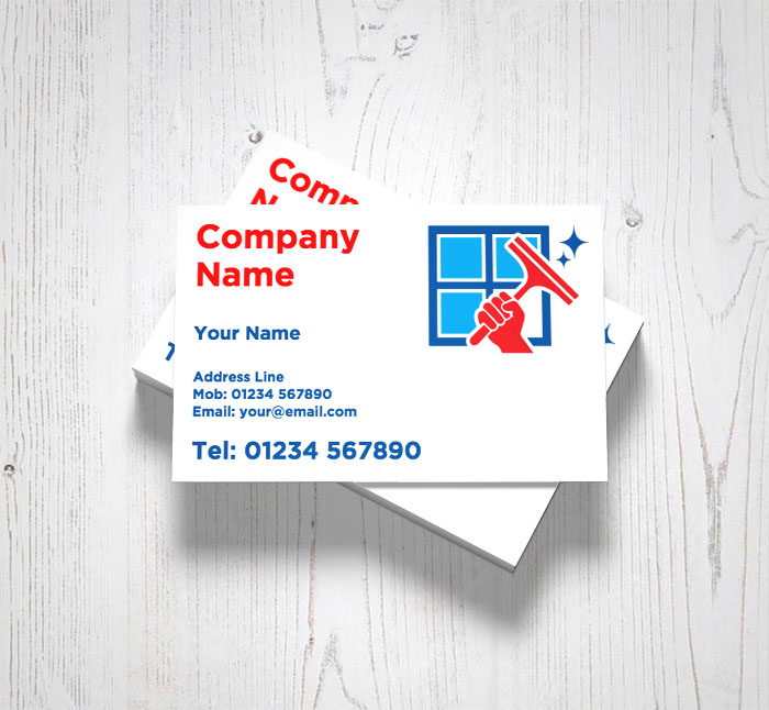 professional window cleaning business cards