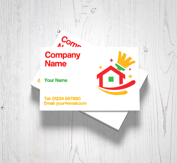 spring cleaning business cards