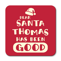 personalised dear santa coasters