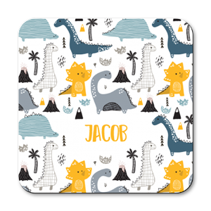 personalised dinosaurs coasters