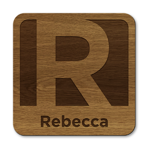 personalised initial letter r laser cut wooden coasters