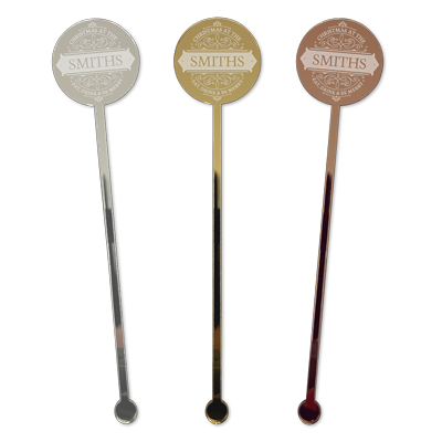 personalised decorative christmas drink stirrers