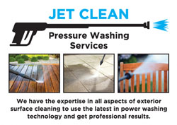 blue jet washing flyers