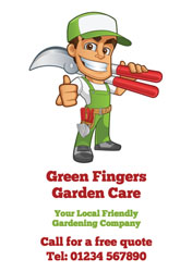 thumbs up gardener flyers
