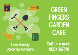 gardening care flyers