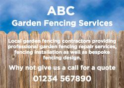 garden fence panels flyers