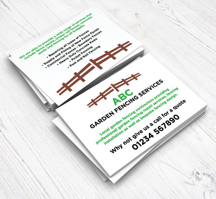 fencing contractor flyers