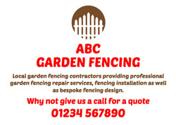 fence repair and installation flyers