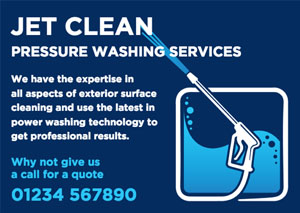 professional jet washing flyers