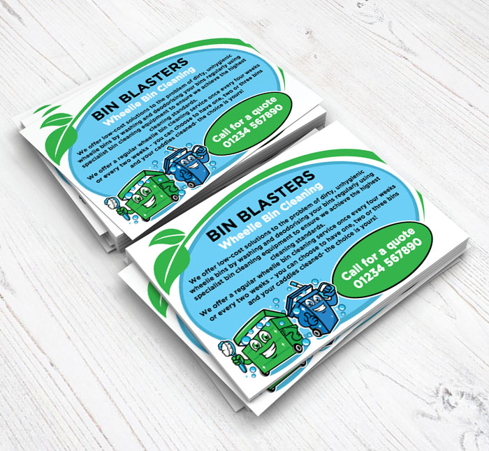 professional bin cleaning services flyers