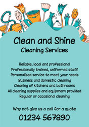 local cleaning service flyers