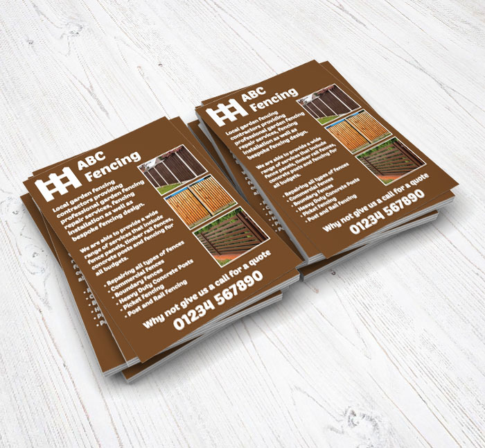 garden fencing services flyers