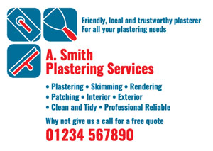 plastering icons flyers
