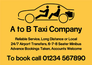 taxi hire flyers