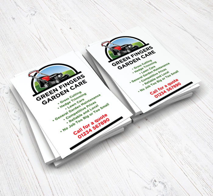 lawn care and mowing flyers