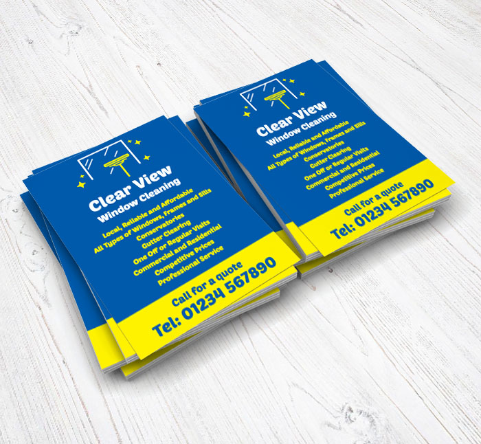 domestic window cleaning flyers