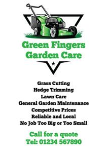 green lawn mower flyers
