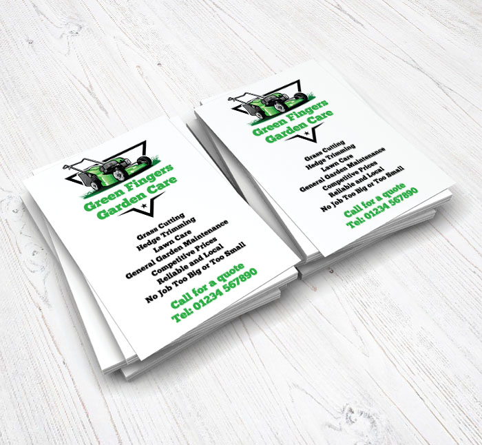 green lawn mower flyers