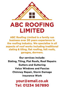 roof tiling flyers