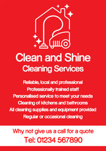 residential cleaning flyers