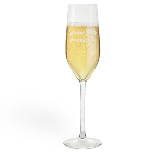 personalised prosecco flute