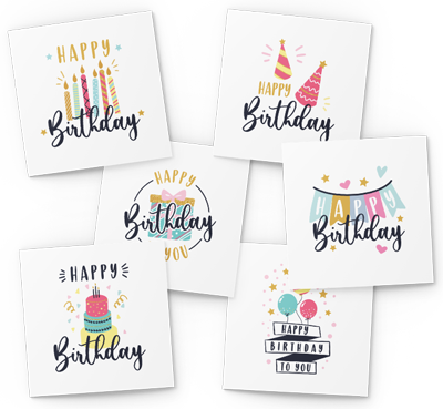 happy birthday messages birthday card pack
