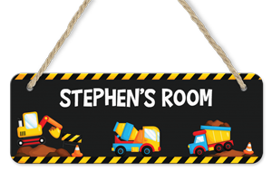 personalised dump everything hanging door sign