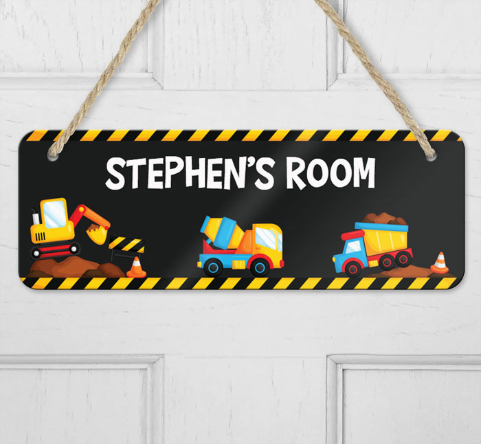 personalised dump everything hanging door sign