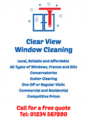 sparkling windows leaflets