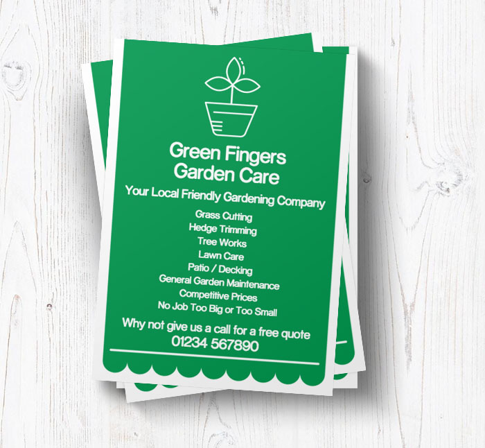 plant pot leaflets