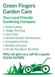 lawn care leaflets