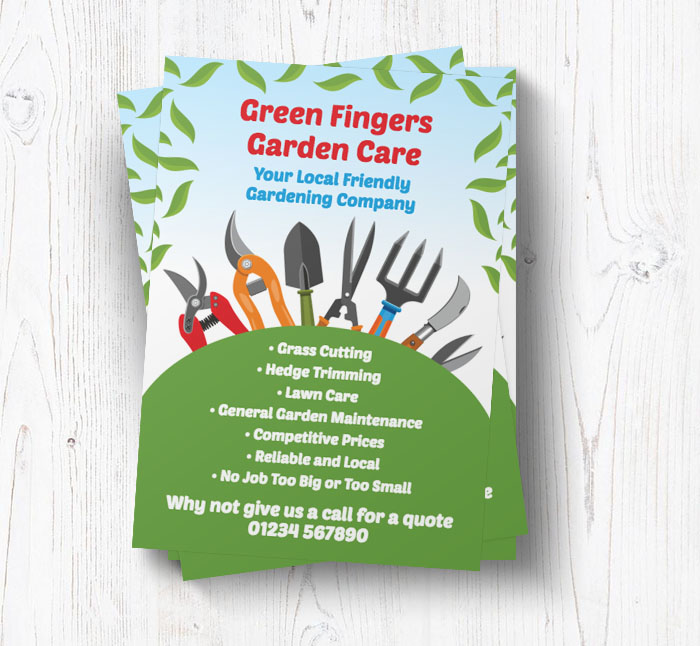 gardening equipment leaflets