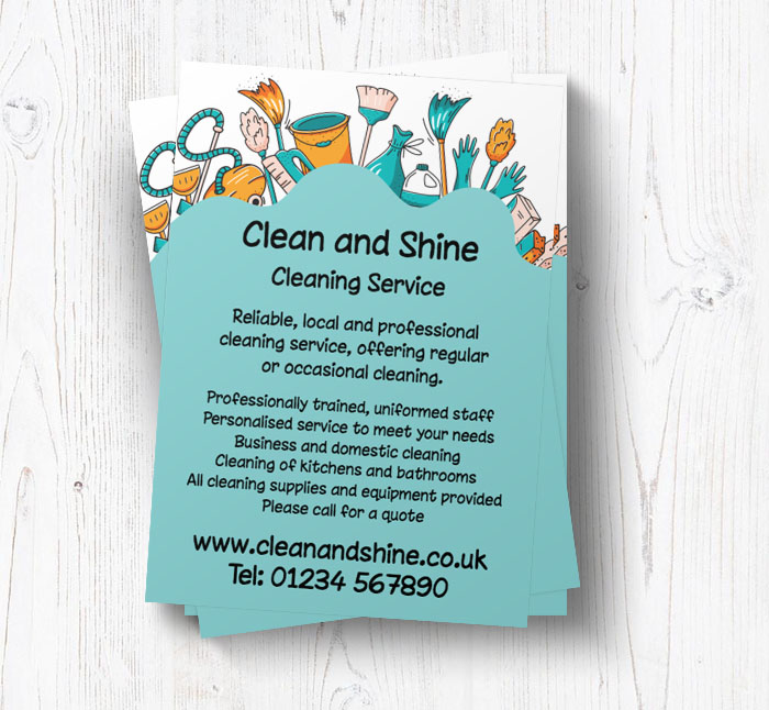 local cleaning service leaflets