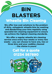 professional bin cleaning services leaflets