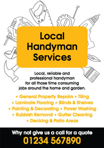 experienced handyman leaflets