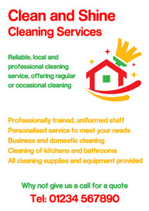 spring cleaning leaflets