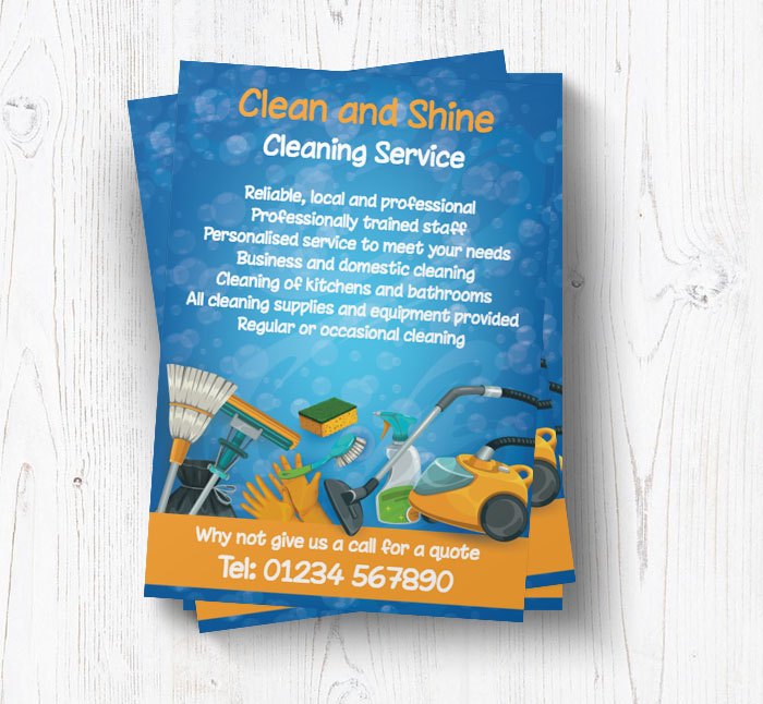 house cleaning leaflets