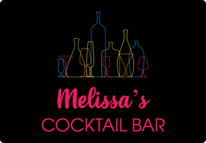 personalised cocktail bar sign